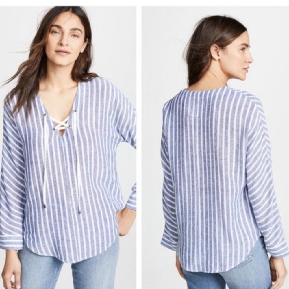 Rails “Parisian Blue” Casual Blouse